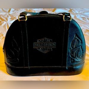 Harley Davidson Tooled leather purse satchal